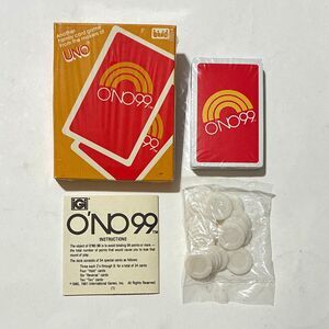 Vintage O’NO 99 Card Game 1981 Complete Sealed Cards Chips UNO